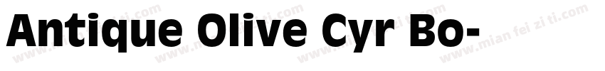 Antique Olive Cyr Bo字体转换
